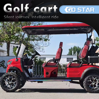 Carrito de Golf Eléctrico de 4 Plazas con Techo Solar y Descongelador con Calefacción para Servicio de Invierno en Estaciones de Esquí