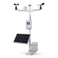 Station intégrée de surveillance météorologique et d'humidité du sol, système de surveillance météorologique agricole, transmission de données à distance 4G