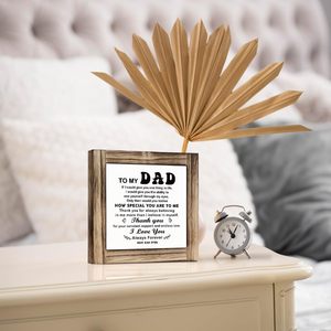 DIY Wooden Dad Sign Decorative Plaque with Sentimental Poem for Father's Day Gift - Product Image 5