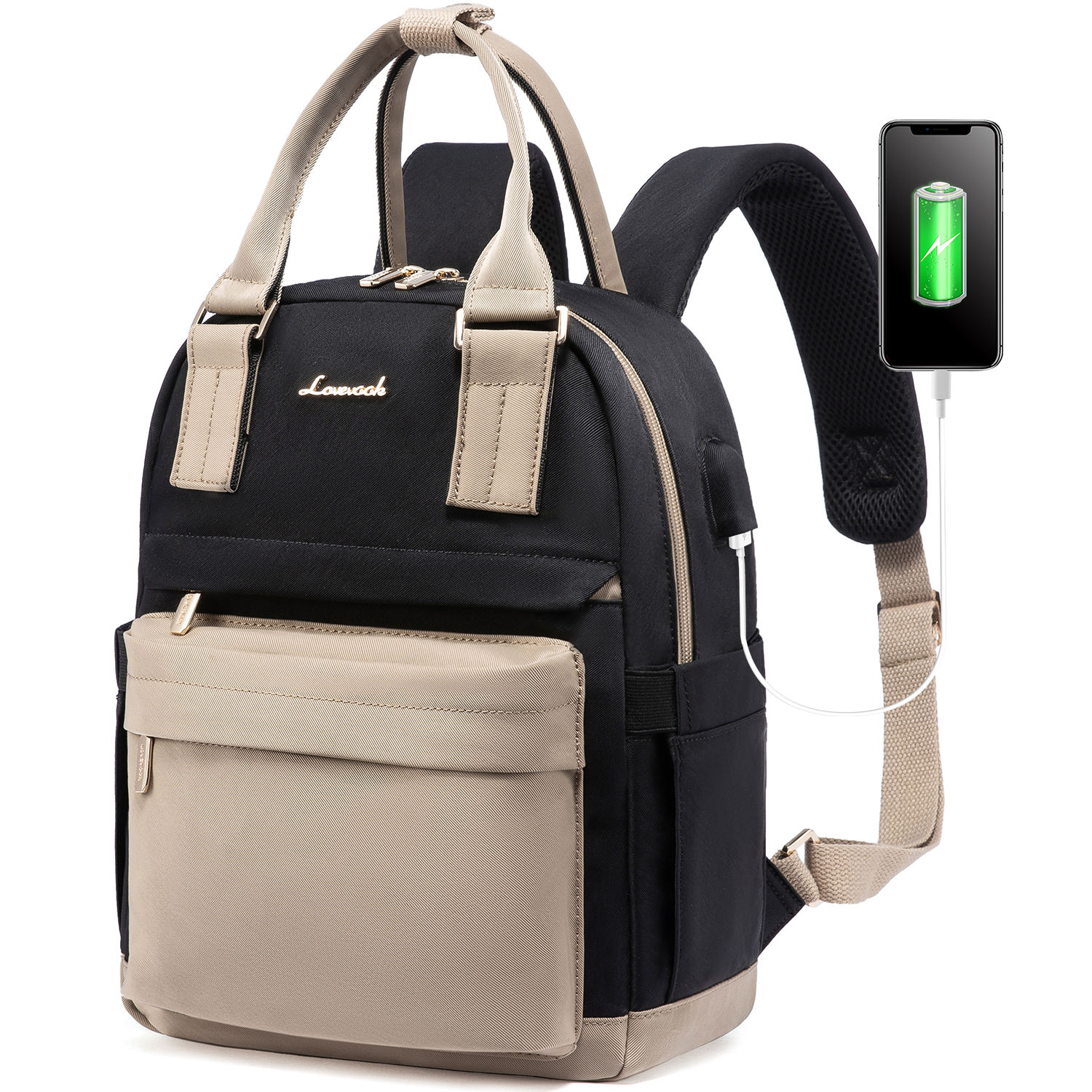 สีดำ/สีกากี-VYMB1983LK17M