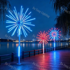 Lumière LED 3D RGB à motif feu d'artifice, étanche IP65, pour affichage paysager extérieur, parcs à thème et Noël - Product Image 4