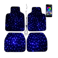 Tapis de sol universels pour voiture, sur mesure, en gros, avec éclairage Starlight, bleu Accord, LED, polyester écologique, design luxueux