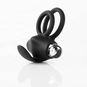 Heetverkopende siliconen oplaadbare 10-vibratie vibrerende cockring voor mannen, seksspeeltje, penisring - Product Image 1