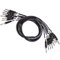 Câble audio serpentine personnalisable en gros avec prise mono 6,35 mm, adapté aux studios d'enregistrement et aux applications audio sur site