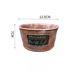Vasi per Fiori in Cemento Stile Retrò Europeo, <span class=keywords><strong>Tazze</strong></span> da Caffè Effetto Invecchiato, Secchielli per Fiori, Vasi Classici Piccoli, Decorazioni Creative per Giardino - Product Image 6
