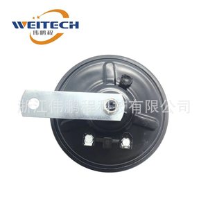 Klaxon Weitech noir mat 12V DC pour moto et véhicule électrique, placement avant - Product Image 3