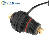 Connecteur électrique étanche FCONNR IP68 à sertir, prise et fiche, 2 3 4 5 7 9 12 broches, câble d'alimentation pour panneau, connecteurs d'aviation
