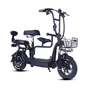 12 Inch Cha Mẹ Con <span class=keywords><strong>3</strong></span> Chỗ Ngồi Gấp Xe Đạp Điện - Product Image 4