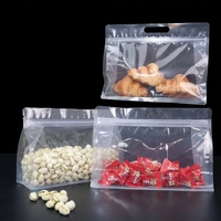 Sachet personnalisé refermable transparent carré à fermeture éclair pour grains de café, avec soufflet latéral, fond plat, emballage doypack avec valve et fermeture éclair