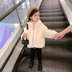 Abrigo de Piel Sintética para Niñas, Manga Larga, Estilo Macaron, Cálido para Invierno, Venta al Por Mayor, Se Aceptan Pedidos de Muestra OEM - Product Image 3