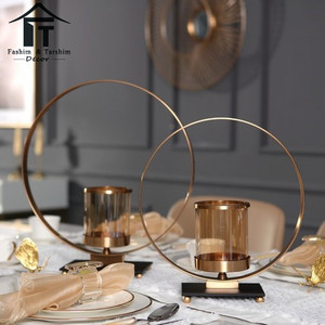 Al por <span class=keywords><strong>mayor</strong></span> de flores de la boda Centro sostenedor de <span class=keywords><strong>vela</strong></span> del metal para la decoración del hogar - Product Image 1