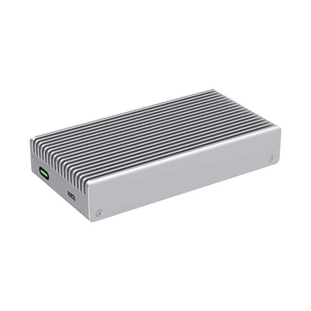 Colorii MC40 Silver USB 4.0 SSD Enclosure NVME 40Gbps Hard Drive Case Aluminium for Mac Mini M4 ASM2464PD