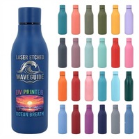 Bouteille d'eau en acier inoxydable écologique avec finition mate élégante pour la salle de sport, la remise en forme et les sports de plein air