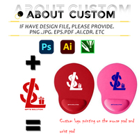 Tapis de souris personnalisé avec logo, antidérapant, avec repose-poignet en EVA, confort ergonomique pour cadeaux promotionnels