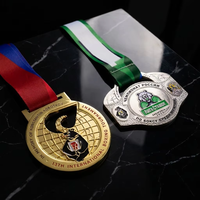 Medalla de Metal de Diseño Personalizado, Fundición a Presión, Baño de Oro y Plata, Serie Deportiva, Medalla de Graduación, Recuerdo, Medalla de Boxeo