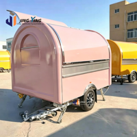 Nouveau modèle de camion de restauration mobile entièrement équipé, remorque de restauration de rue pour BBQ, café, pizza, tacos, chariot de restauration mobile