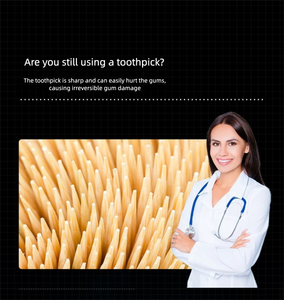 Hot Bán Hữu Cơ Đen Nha Khoa Chỉ Tỉa Có Thể Tái Chế 200 Pcs Dừa Flosser Bạc Hà Răng Làm Sạch Than Tre Thành Phần Tự Nhiên - Product Image 5