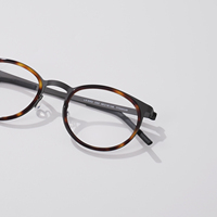 Livraison rapide 9704 Monture de lunettes de luxe ronde unisexe, compatible avec la myopie, montures de lunettes en acétate design