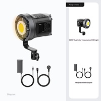 Ulanzi VL120Bi 120W COB Lumière d'appoint V-mount Alimentation DC/AC Haute Puissance Studio Intérieur Température de Couleur Réglable RGB Portable pour