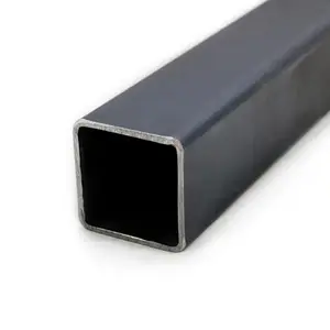 75X 75mm A36軟鋼プロファイル黒中空セクション炭素鋼Q235スクエアメタルチューブ長方形鋼管