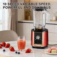 Blender professionnel à 6 lames en acier inoxydable, facile à transporter, pour usage commercial