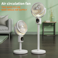Ventilateur rechargeable Affichage LED Refroidissement Avec Ventilateurs télécommandés ventilateur debout rechargeable ventilateur personnel