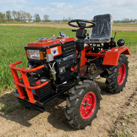 Mini-tracteurs agricoles 4x4 de Chine, 12 CV, 15 CV, 22 CV, 25 CV, 35 CV, avec attache de remorque