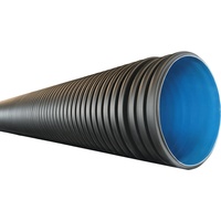 Tuyau de drainage silencieux en PVC-U à paroi creuse avec spirale interne, réduction du bruit, pour égouts de bâtiment - Prix usine