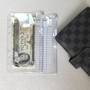 Étanche le plus populaire sans quantité minimale de commande durable PVC personnalisé A5 A6 A7 en vrac givré clair fermeture éclair classeur poche budget PVC enveloppe de trésorerie - Product Image 5