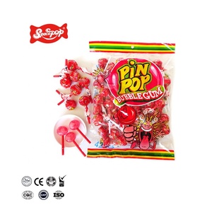 Multi-Colored Fruity Flavor Ball Shape <strong>Lollipop</strong> <strong>with</strong> Bubble Gum and <strong>Whistling</strong> Stick <strong>Hard</strong> Texture <strong>Candy</strong> in Bag - Product Image 1