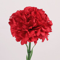 Fleur d'œillet artificielle L-901 au toucher réel - Grande composition de 50 cm de haute qualité pour la Fête des Pères et la décoration du Nouvel An chinois