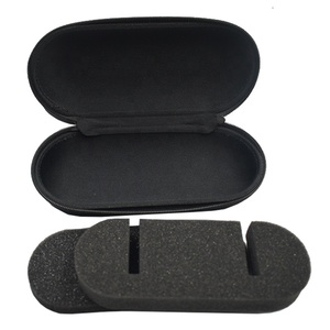 <span class=keywords><strong>Caja</strong></span> de regalo de tela negra con 2 ranuras al por mayor con espuma Eva para reloj con logotipo personalizado <span class=keywords><strong>caja</strong></span> de reloj rígida <span class=keywords><strong>CAJA</strong></span> DE VIAJE PARA longinges - Product Image 4