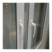 Fenêtre à charnières latérales/fenêtres à charnières et à battants/fenêtre inclinable en PVC série 60/guangzhou