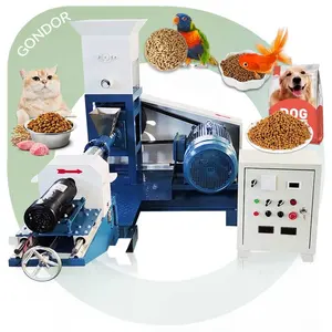 Cibo per animali domestici cibo umido uccello pappagallo pesce gatto usato a vite singola linea di produzione di Pellet macchina Make