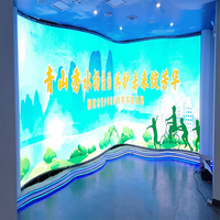 Pantalla LED Flexible Curva Digital QIANFAN P1.2 P1.5 P1.8 P2 P2.5 P3 P4, Columna, Cilindro, Anillo Redondo, Video Wall