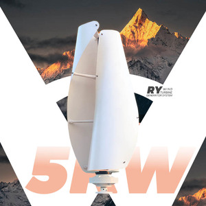 5kw Spiral Vertical Axis Free <b>Power</b> Energy Wind Mill <b>Generators</b> System Noiseless with Solar Hybrid <b>Generator</b> System - Product Image 4