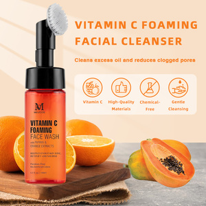 Nettoyant <span class=keywords><strong>visage</strong></span> personnalisé OEM avec logo, hydratant naturel, traitement anti-acné, nettoyant moussant à la vitamine C pour femmes et hommes - Product Image 2