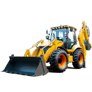 Eougem Backhoe Excavator Loader Tractor Mini 4x4 Heavy Equipment GEM388 2.5 Ton Backhoe Loader With Price