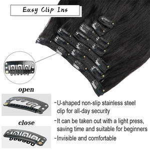Extensiones <span class=keywords><strong>de</strong></span> Cabello Humano Ruso Remy al por Mayor, Doble Trama, Clip-In Invisible, Integración Perfecta, <span class=keywords><strong>Postizos</strong></span> <span class=keywords><strong>de</strong></span> Alta Calidad - Product Image 6