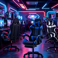 Chaise de bureau pivotante et inclinable en cuir, moderne, pour le gaming et le travail, à prix abordable, vente en gros