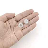 Bouchon intérieur en plastique semi-transparent de 11 mm en forme de bol pour flacon d'huile essentielle en verre de 18 mm