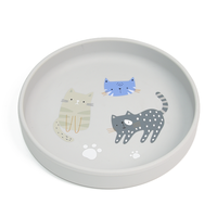 Ensemble de vaisselle en Silicone sans BPA, pour vente en gros, qualité alimentaire, sans bavures, variable, Style Animal, jeu d'assiettes pour enfants, couleur personnalisée