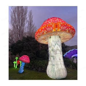 Décorations <span class=keywords><strong>Alice</strong></span> au <span class=keywords><strong>pays</strong></span> <span class=keywords><strong>des</strong></span> <span class=keywords><strong>merveilles</strong></span>, ballon gonflable LED en forme de champignon pour Noël, impression numérique, ventilateur intégré pour événements et scènes - Product Image 4