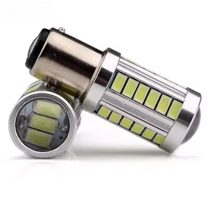 Lampadina LED per Auto S25 1157 BAY15D <span class=keywords><strong>P21</strong></span>/<span class=keywords><strong>5W</strong></span> 1156 BA15S BAU15S P21W PY21W 5730/5630 33SMD, Luce di Retromarcia <span class=keywords><strong>12V</strong></span> <span class=keywords><strong>5W</strong></span> - Product Image 1
