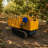 Mini-chargeuse sur chenilles, mini-dumper, robuste, électrique, haute efficacité, pour la construction et l'agriculture, capacité de charge de 650 kg, moteur Bailitong