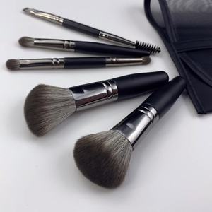 5 Piece <b>Mini</b> Face Makeup Brush Set Synthetic Hair Wood Handle Aluminum Ferrule Custom Logo Packaging Travel Cosmetic Brushes - Product Image 6