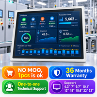 Module LCD 15,6'' Mc-h156e en aluminium compatible VFD, interface homme-machine tactile avec RS485 Modbus pour système d'alimentation