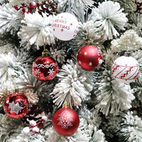 24 Stück Bruchsichere Weihnachtskugeln 6cm Mehrfarbige Feiertagsdekoration für Weihnachtsbaum Handgefertigte Geschenksets im Großhandel