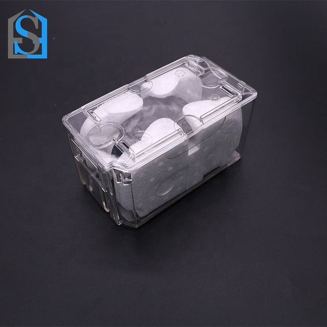 Wholesale Customized Transparent Waterproof Portable Watch Case,large Custom logo Plastic Packaging Watch Box,watch Gift Box
