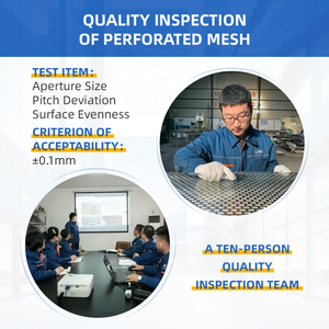 Panel de Malla Metálica Perforada Decorativa Personalizada, Lámina de Aluminio <span class=keywords><strong>para</strong></span> Fachada de Pared Exterior, Certificación CE ISO 9001, Malla con Orificios <span class=keywords><strong>Perforados</strong></span> - Product Image 4